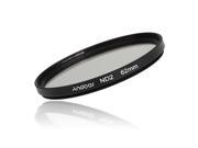 Andoer 62mm ND2 Filter Neutral Density Photography Filter for Nikon Canon Sony DSLR Cameras