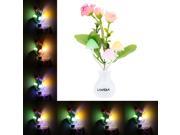 LED Color Change Light Sensor Energy Saving Mushroom Flower Plant Potted Bed Decor Night Lamp Home Illumination