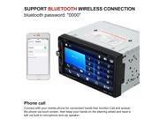 7 Universal 2 Din HD Bluetooth Car Stereo DVD CD Player Touch Screen Radio Entertainment Multimedia USB TF FM Aux Input TV