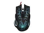 5500DPI CPI 6D Button Optical Gaming Game Mouse Mice 7 Color LED Light USB Wired Adjustable for Professional Gamers