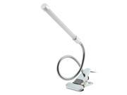 Lixada 10W Eye Protection LED Clamp Clip Light Table Desk Reading Lamp 10 level Brightness Adjustable 3 Lighting Colors USB Powered Flexible Portable Dimmable 3