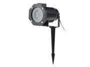 6W 4LED RGBW Outdoor Garden Landscape Lawn Garden Projector Spot Light Snowflake Film Lamp with 10PCS Replaceable Pattern Lens Cards for Halloween Christmas Xma