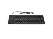 85 Keys Foldable Flexible Rollup USB Wired Silicone Keyboard Water resistant Washable for PC Notebook Laptop Dust resistant