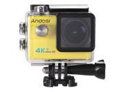 Andoer? Ultra HD Action Sports Camera 2.0 LCD 16MP 4K 25FPS 1080P 60FPS 4X Zoom WiFi 25mm 173 Degree Wide Lens Waterproof 30M Car DVR DV Cam Diving Bicycle Out
