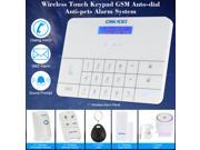 OWSOO Wireless LCD Touch Keypad GSM Auto dial Home House Burglar Alarm Security System