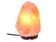 Himalayan Crystal Salt Lamp Natural Mineral Rock E14 AC96V 220V Ionic Air Purifier Light Therapy Handcrafted Stepless Dimmable with Wooden Base for Bedroom Home