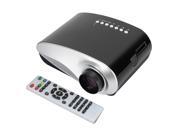 Mini LED Projector 120 lumens 1080P Full HD Contrast Ratio 300 1 with HDMI SD USB Audio VGA AV for Home Theater Notebook Smart phones US Plug