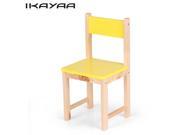 iKayaa Cute Wooden Kids Chair Stool Solid Pine Wood Children Stacking School Chair Furniture 80KG Load Capacity