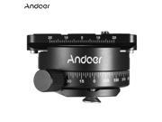 Andoer 360 Degree Camera DSLR Panoramic Panning Base Head Clamp with Quick Release Plate for Photography Tripod Monopod