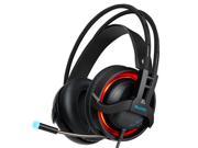 SADES R2 USB Gaming Headset Over ear Headphone 7.1 Channel Surround Sound Bass Treble LED Light with Mic for PC Computer