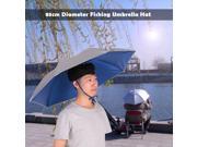 85cm 33.5? Diameter Elastic Headband Fishing Umbrella Hat Cap Fishing Headwear Shelter Sun Rain Umbrella Hat Camping Summer