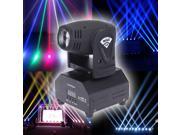 LIXADA LED Stage Effect Lamp Total 50W Rotating Moving Head DMX512 Sound Activated Master slave Auto Running 11 13 Channels RGBW Color Changing Beam Light for D