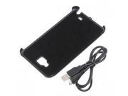 Black 3200MAH Portable Power Pack Case Cover External Battery Charger for Samsung Galaxy Note i9220