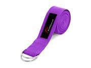 ProSource Metal D Ring Yoga Strap 8 Durable Cotton for Stretching and Flexibility
