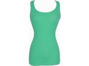 Long And Lean Ribbed Cotton Tank Top Junior Plus Size