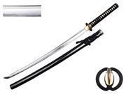 41 inch Musashi Collection Hand Forged Samurai Sword Kotoku Series Black