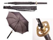 41 Heiwa peace black samurai handle umbrella