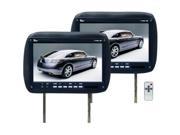 Tview T110plbk 11.2 Black Car Headrest Widescreen Lcd Monitors W Remotes