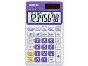 CASIO SL300VCPLSIH Solar Wallet Calculator with 8 Digit Display Purple
