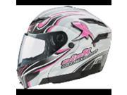 Gmax g1543403 tc 14 gm54s modular helmet white pink ribbon xs by GMAX