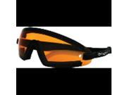 Bobster bw201a sunglasses wrap around black w amber lens by BOBSTER