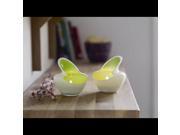 Herstal 5003168053 Lime White 2Pc Candle Holder