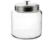 Anchor Hocking 95506 1.5 Gallon Montana Jar with Brushed Aluminum Metal Cover Clear