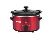 Nesco 1.5 Quart Slow Cooker Metalic Red 120 W 1.50 quart