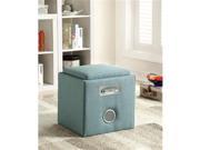 Reverb Cube Ottoman with Bluetooth Blue