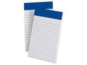 TOPS 20208 Perforated Medium Weight Writing Pads 50 Sheets 15 lb Basis Weight 3 x 5 12 Dozen White Paper