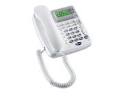 AT T CL2909 Standard Phone White Corded 1 x Phone Line Speakerphone Caller ID
