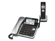 AT T CL84102 CL84102 DECT 6.0 Cordless Phone Silver Cordless 1 x Phone Line 1 x Handset Speakerphone Answering Machine Caller ID Backlight