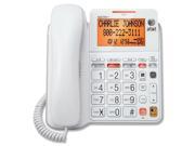 AT T CL4940 CL4940 Standard Phone White Corded 1 x Phone Line Speakerphone Answering Machine Caller ID