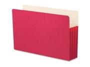 Smead 74231 74231 Red Colored File Pockets Legal 8.50 Width x 14 Length Sheet Size 3.50 Expansion Top Tab Location Tyvek Red 1 Each
