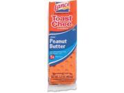 Lance SN40653 Toast Chee Peanut Butter Cracker Sandwiches Individually Wrapped Peanut Butter 1 Serving Pack 24 Box