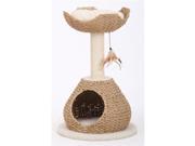 PetPals PP2574 Natural Collection WALK UP Paper Rope Condo and Perch w Sisal Post for Cat
