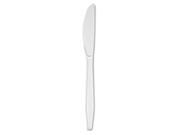 BoardWalk KNIFEMWPSBX Full Length Polystyrene Cutlery Knife White 100 Box