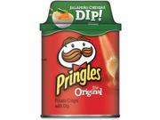 Pringles 12496 Original Potato Crisps w Jalapeno Dip Resealable Container Original Jalapeno Cheddar 2.80 oz 12 Carton