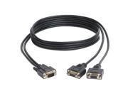 Tripp Lite P516 006 HR High Resolution VGA Monitor Y Splitter Cable HD15 M to 2x HD15 F 6 ft VGA for PC Monitor Splitter Cable 6 ft 1 x HD 15 Male V
