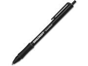 Ballpoint Pen Retract. Med. Pt BK Barrel BK Ink