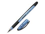 Ballpoint Stick Pen Rubber Grip Med. Pt. Blue Ink