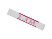 Currency Straps Red 500 in 5 Bills 1000 Bands Pack