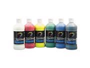 Little Masters Washable Tempera Paint 6 Assorted Colors 16 oz 6 Pack