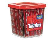 Twizzlers 884064 Strawberry Twizzlers Licorice Individually Wrapped 180 Tub 57.5 oz Tub