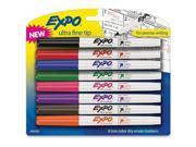 EXPO 1884309 Low Odor Dry Erase Marker Ultra Fine Point Assorted 8 per Set