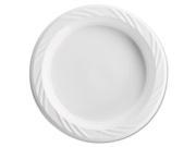 Plastic Plates 6 Inches White Round Lightweight 10 Pack