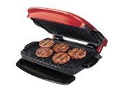 George Foreman 5 Serving Removable Plate Grill 84 Sq. inch. Cooking Area Red