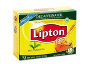 Lipton 290 Tea Bags Decaffeinated 72 Box