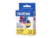 Brother LC41Y Yellow Ink Cartridge Yellow Inkjet 400 Page 1 Each