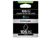Lexmark 14N0822 No. 105XL High Yield Return Program Ink Cartridge Black Inkjet 1 Each